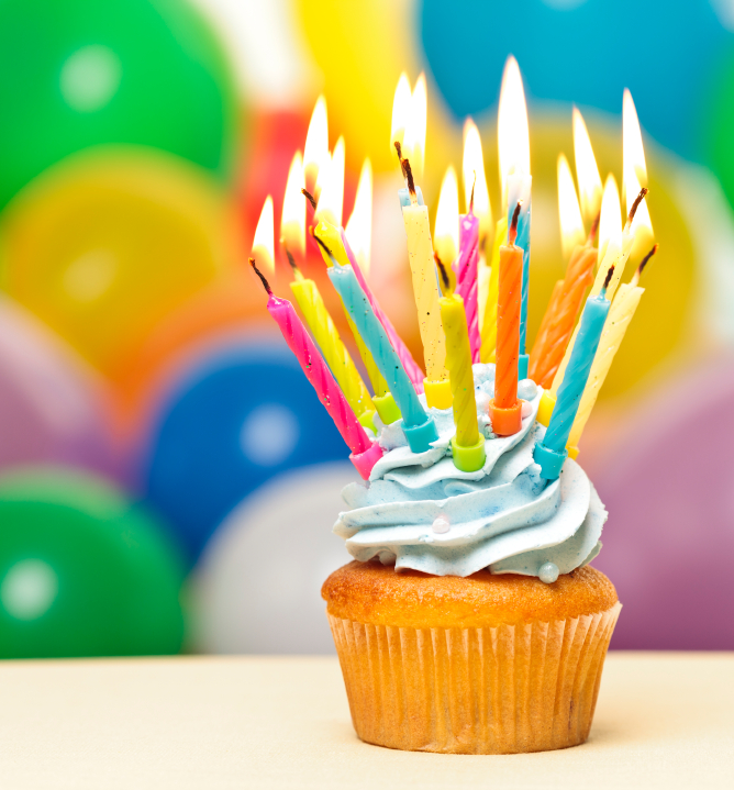 Birthday cupcake Hoffman Institute UK