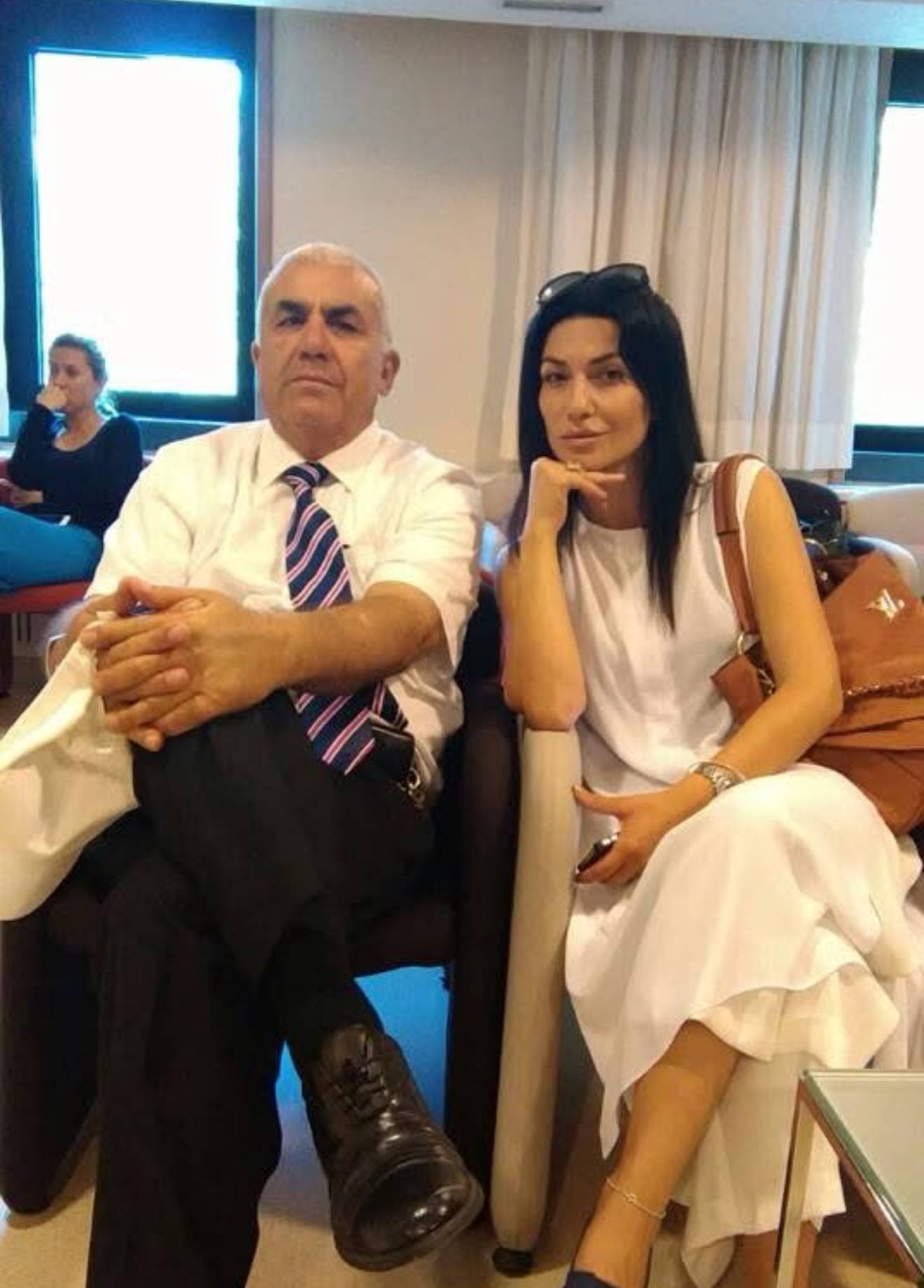 Eliana Delgado and father