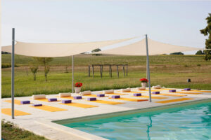 French Retreat yoga pool