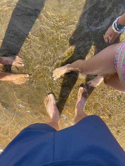 Christian Coll and daughters